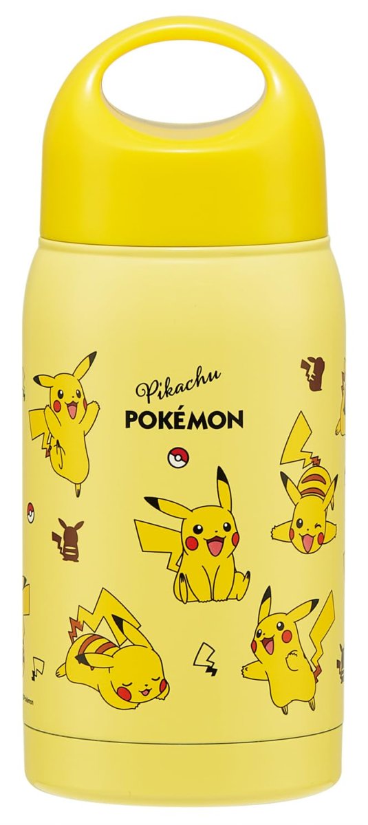 画像1: スケーター（Ｓｋａｔｅｒ） 直飲み ステンレス マグ ボトル 水筒 保温 保冷 ３５０ｍｌ ポケモン ピカチュウ ＳＭＣ３?Ａ (1)