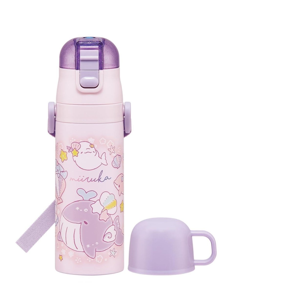 画像1: スケーター（Ｓｋａｔｅｒ） 水筒 子供用 ２ＷＡＹ 直飲み ４７０ｍｌ コップ飲み ４３０ｍｌ みいるか 女の子 ステンレス 保温保冷 軽量 ｗａｔｅｒｂｏｔｔｌｅ スポーツボトル キッズ こども 水瓶 ＳＫＤＣ４?Ａ (1)