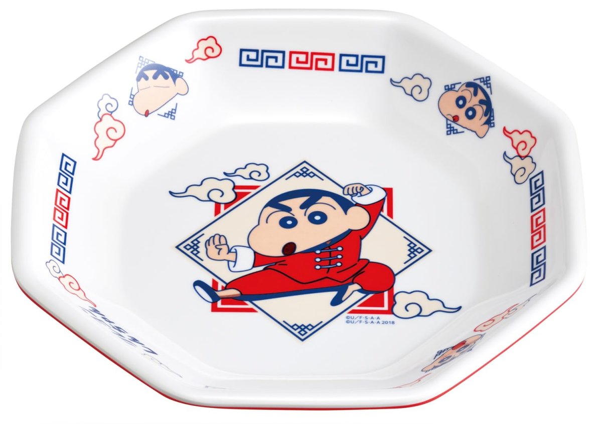 画像1: スケーター（Ｓｋａｔｅｒ） メラミン製 チャーハン 皿 食器 町中華 食洗機対応 クレヨンしんちゃん ＭＣＨ６?Ａ (1)