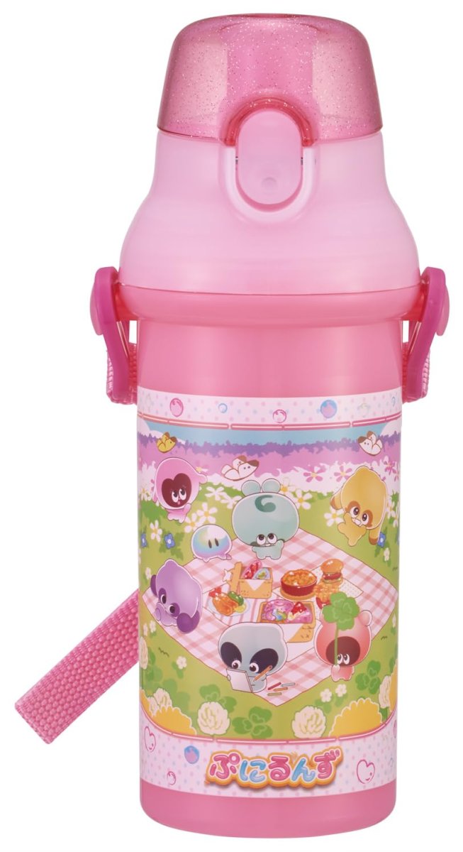 画像1: スケーター（Ｓｋａｔｅｒ） 水筒 子供用 直飲み ４８０ｍｌ プラスチック ワンタッチ 食洗機対応 日本製 ぷにるんず 女の子 ＰＳＢ５ＳＡＮＡＧ?Ａ (1)