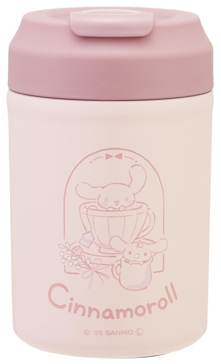 画像1: スケーター（Ｓｋａｔｅｒ） ステンレス イージー タンブラー ３８０ｍｌ 保温 保冷 真空二重構造 サンリオ シナモロール ナチュラル ＳＴＥＭ４?Ａ (1)