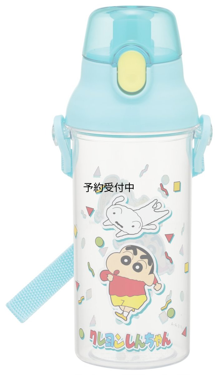画像1: スケーター（Ｓｋａｔｅｒ） 子供用 クリア 水筒 ４８０ｍｌ プラスチック製 クリアボトル 子供用 日本製 クレヨンしんちゃん ＰＳＢ５ＴＲ?Ａ (1)