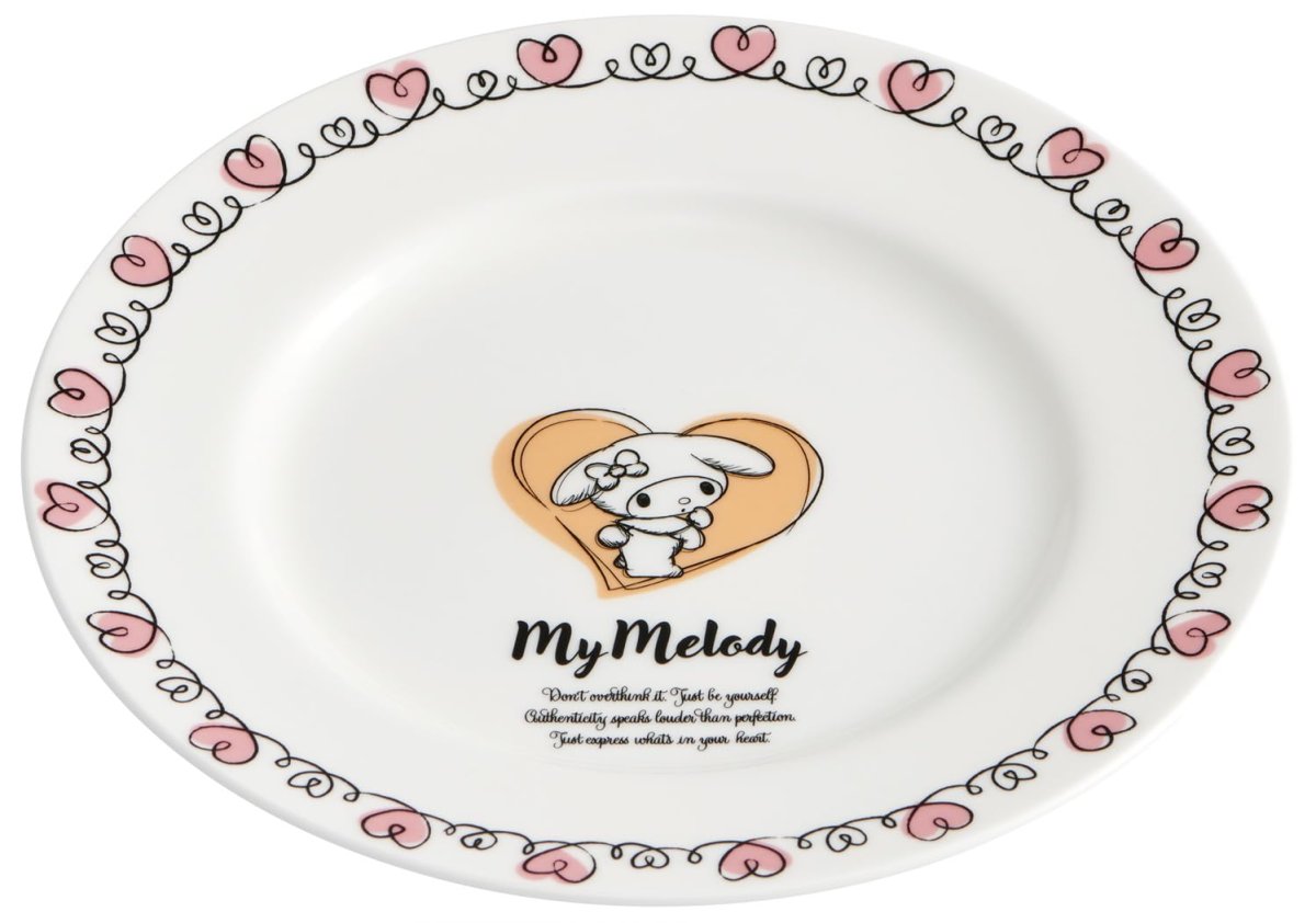 画像1: スケーター（Ｓｋａｔｅｒ） プレート １９ｃｍ 食洗機対応 ＮＡＲＵＭＩ ボーンチャイナ 鳴海製陶 日本製 サンリオ マイメロディ ドローイング ＣＢＰＬ１９?Ａ (1)