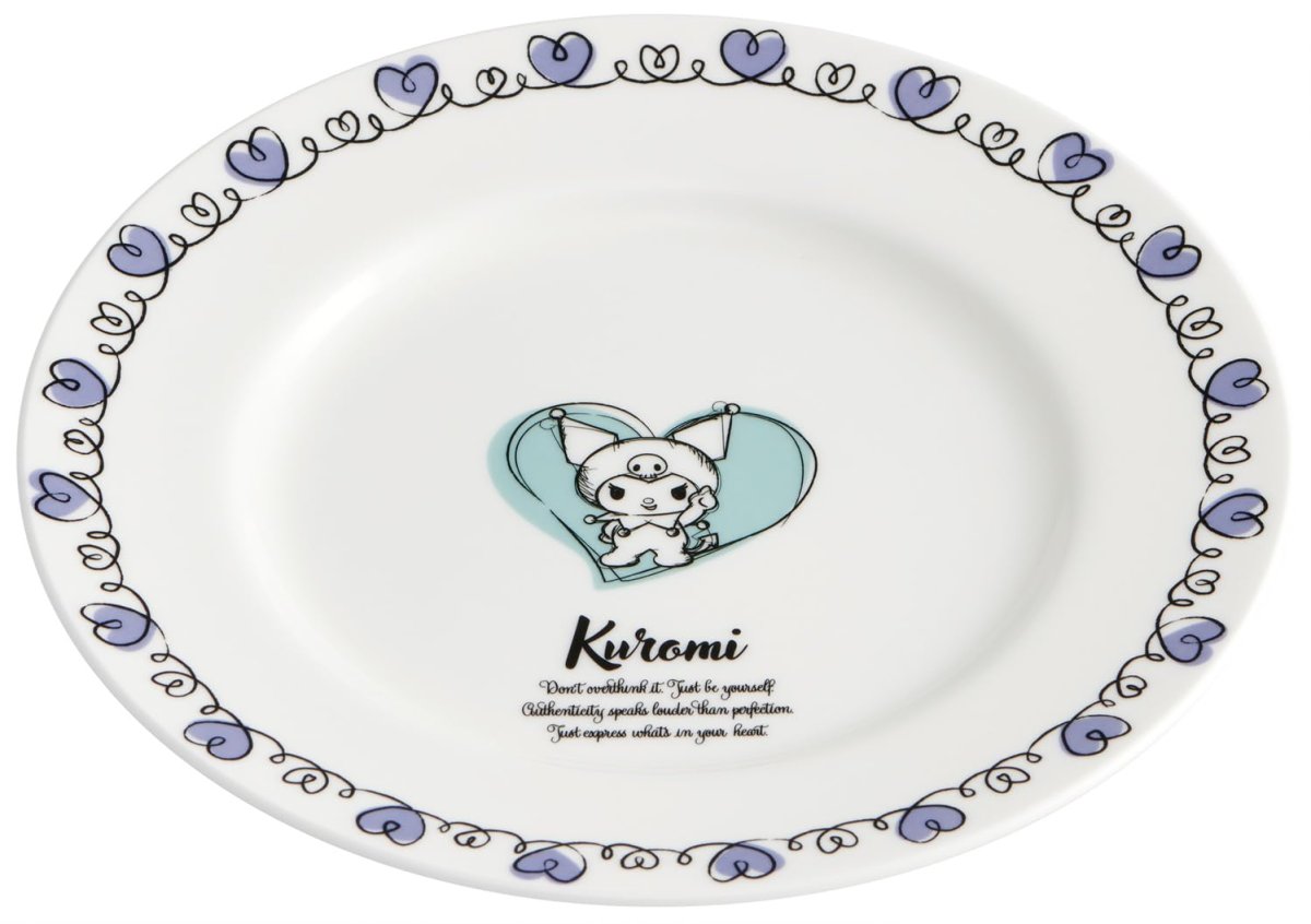 画像1: スケーター（Ｓｋａｔｅｒ） プレート １９ｃｍ 食洗機対応 ＮＡＲＵＭＩ ボーンチャイナ 鳴海製陶 日本製 サンリオ クロミ ドローイング ＣＢＰＬ１９?Ａ (1)