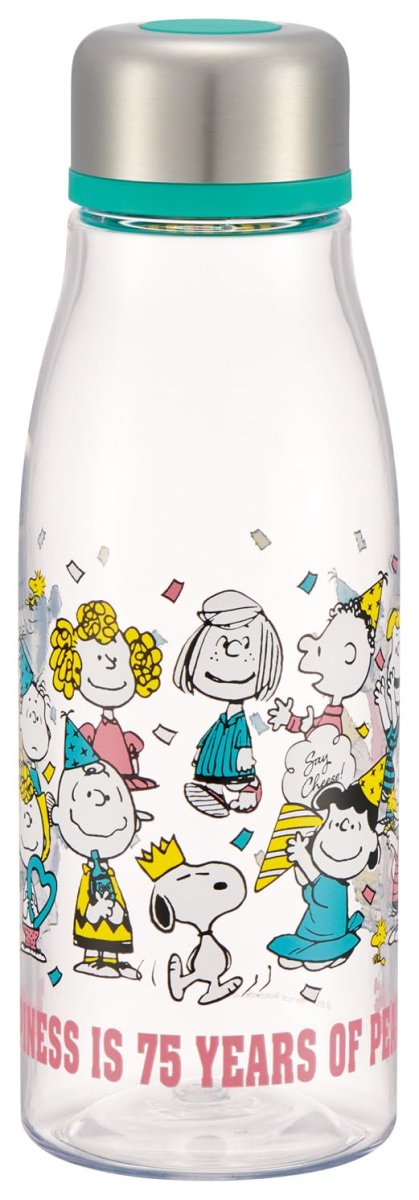 画像1: スケーター（Ｓｋａｔｅｒ） 直飲み ウォーターボトル ５００ｍｌ 茶漉し付 水筒 スヌーピー ７５ｔｈ アニバーサリー ＰＴＹ５?Ａ (1)