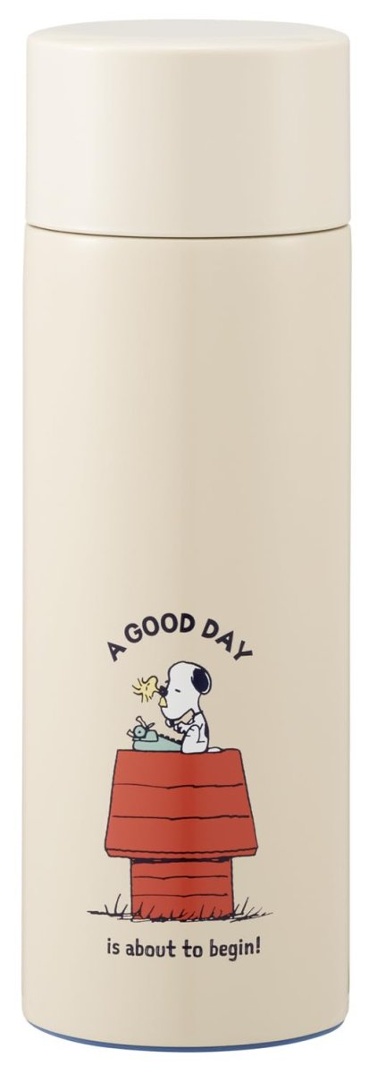 画像1: スケーター（Ｓｋａｔｅｒ） ステンレス マグボトル ３５０ｍｌ 保温 保冷 真空断熱構造 水筒 スヌーピー Ｇｏｏｄ ｄａｙ！ ＳＭＢＣ４Ｂ?Ａ (1)