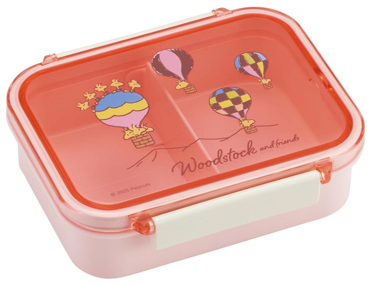 画像1: スケーター（Ｓｋａｔｅｒ） 弁当箱 保存 容器 ４３０ｍｌ タイトウェア 食洗機対応 日本製 スヌーピー ウッドストック トラベル ＰＭ３ＣＡ?Ａ (1)