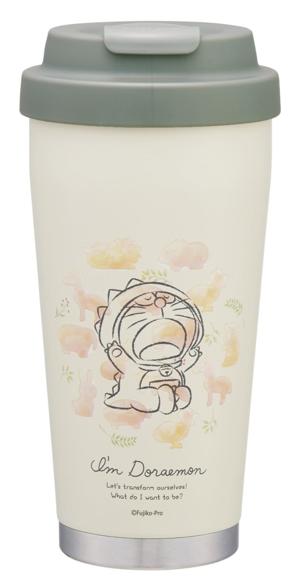 画像1: スケーター（Ｓｋａｔｅｒ） ステンレス イージー タンブラー ４８０ｍｌ 保温 保冷 真空二重構造 サンリオ Ｉ?ｍ Ｄｏｒａｅｍｏｎ ドラえもん 大人リラックス ＳＴＥＭ５?Ａ (1)