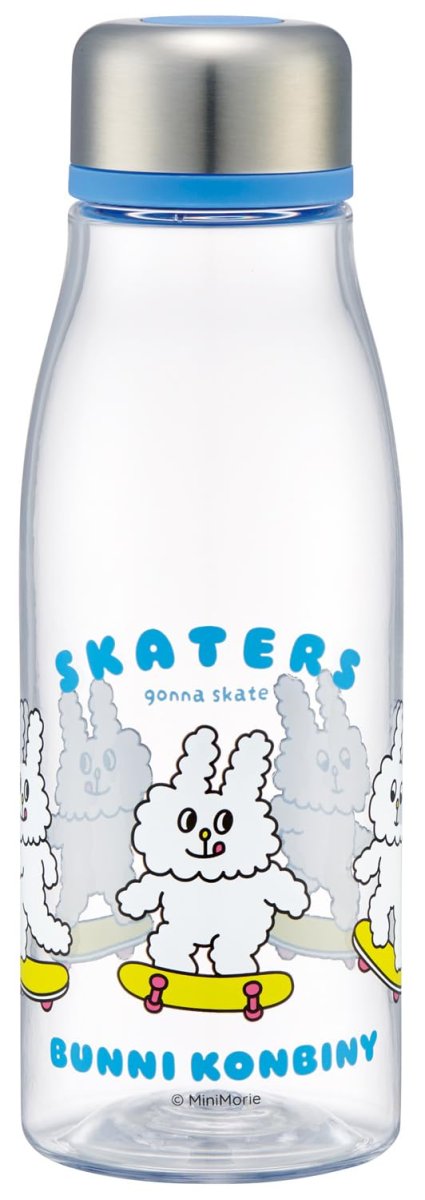 画像1: スケーター（Ｓｋａｔｅｒ） 直飲み ウォーターボトル ５００ｍｌ 茶漉し付 水筒 バニーコンビニ ＰＴＹ５?Ａ (1)