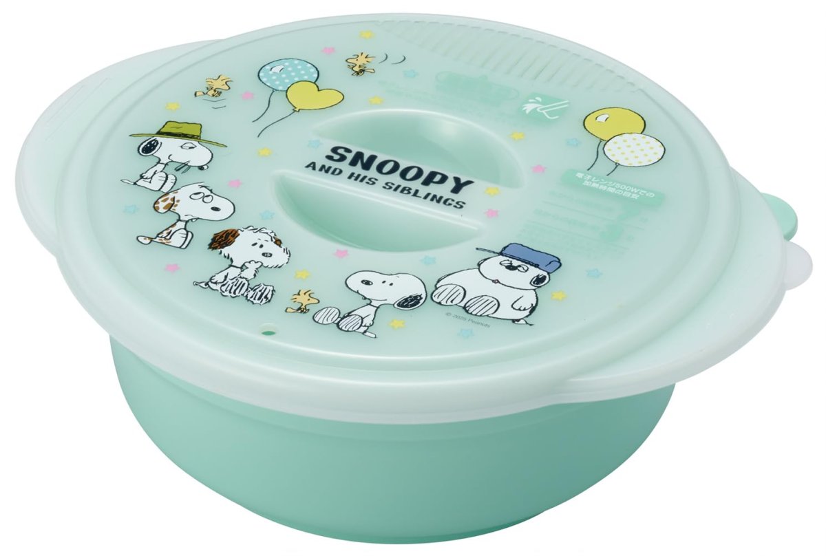 画像1: スケーター（Ｓｋａｔｅｒ） 電子レンジ調理用品 即席 ラーメンメーカー 湯切り口付 １．２Ｌ 日本製 スヌーピー バルーン ＵＤＲ１Ｎ?Ａ (1)