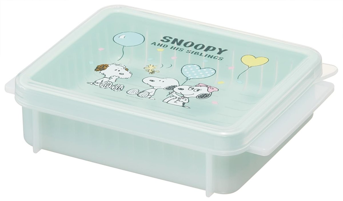 画像1: スケーター（Ｓｋａｔｅｒ） ザル付 保存容器 ごはん ご飯 おかず お総菜 保存 日本製 Ｓ ２６０ｍｌ スヌーピー バルーン ＳＺＲ２?Ａ (1)