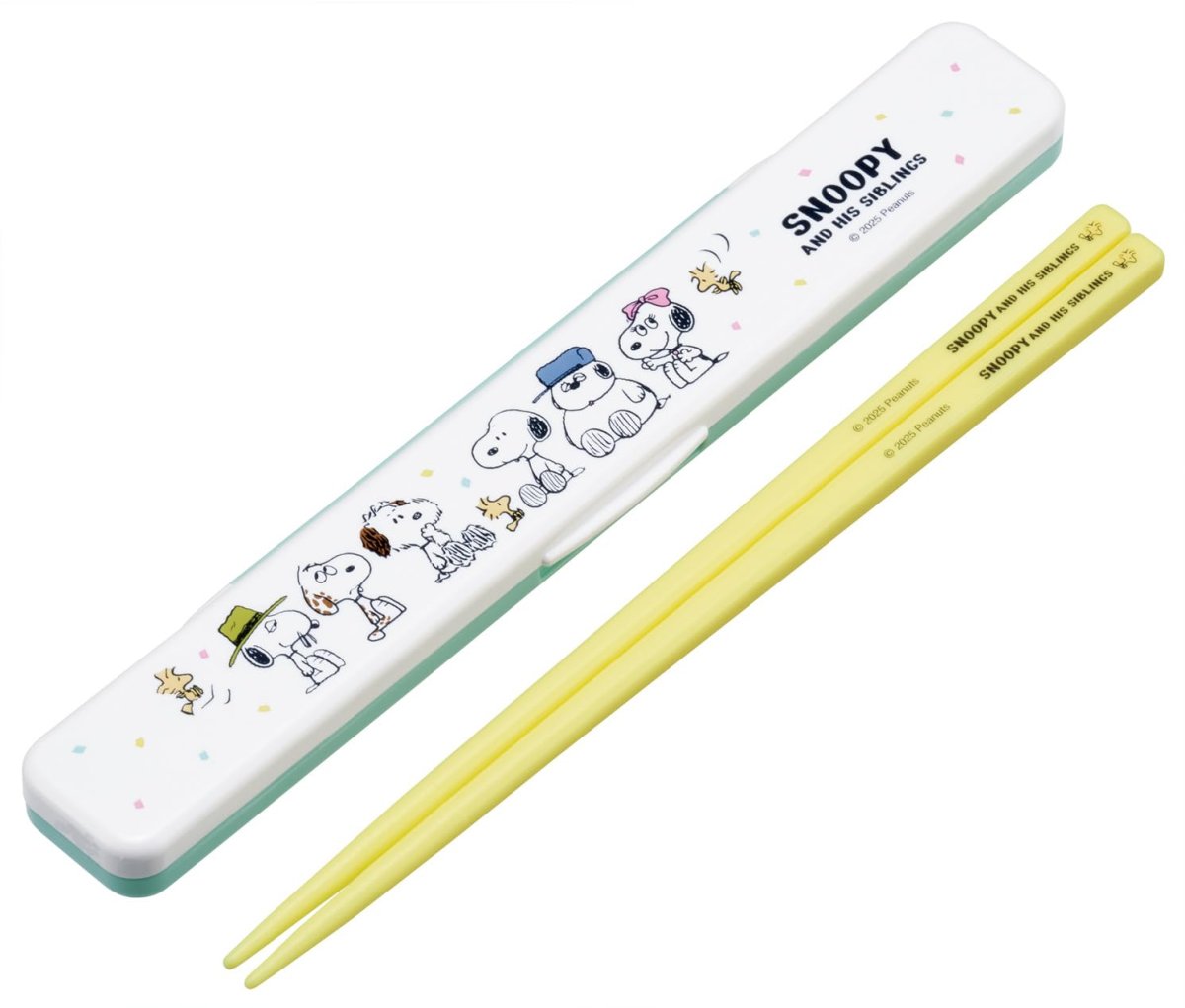 画像1: スケーター（Ｓｋａｔｅｒ） 箸 箸箱セット 大人用 抗菌 １８ｃｍ カチャカチャ鳴らない 日本製 スヌーピー バルーン ＡＢＣ３ＡＧ?Ａ (1)