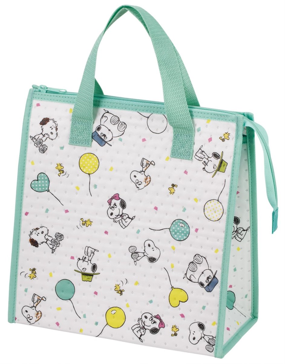 画像1: スケーター（Ｓｋａｔｅｒ） ランチバッグ 不織布 保冷 バッグ ２６．５×２７ｃｍ スヌーピー バルーン ＦＢＣ１?Ａ (1)