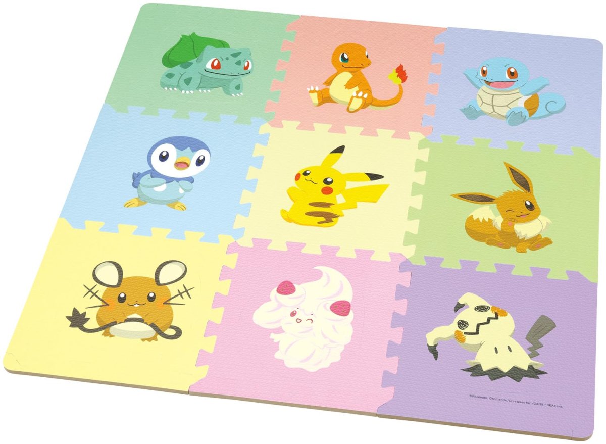 画像1: スケーター（Ｓｋａｔｅｒ） パズルマット ９枚入 フロアマット 床 シート 玩具 ポケモン Ａ 男の子 女の子 ＩＰＺＭ１?Ａ (1)