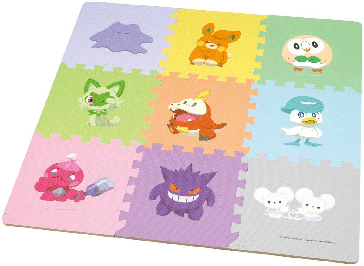 画像1: スケーター（Ｓｋａｔｅｒ） パズルマット ９枚入 フロアマット 床 シート 玩具 ポケモン Ｃ 男の子 女の子 ＩＰＺＭ１?Ａ (1)