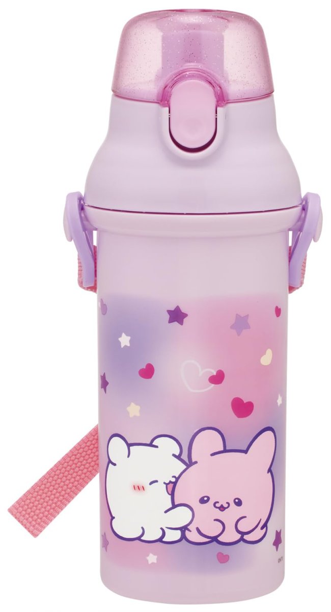 画像1: スケーター（Ｓｋａｔｅｒ） 水筒 子供用 直飲み ４８０ｍｌ プラスチック ワンタッチ 食洗機対応 日本製 らぶいーず 女の子 ＰＳＢ５ＳＡＮＡＧ?Ａ (1)