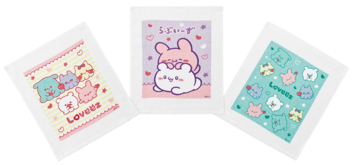 画像1: スケーター（Ｓｋａｔｅｒ） おしぼり タオル ３枚セット らぶいーず ＯＡＣ１Ｔ?Ａ (1)