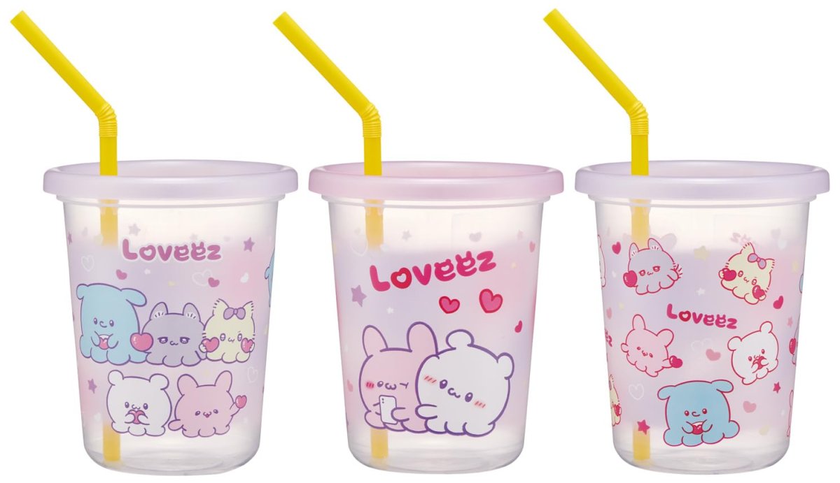 画像1: スケーター（Ｓｋａｔｅｒ） ストロー付き タンブラー ３個セット ３２０ｍｌ 日本製 らぶいーず ＳＩＨ３ＳＴ?Ａ (1)