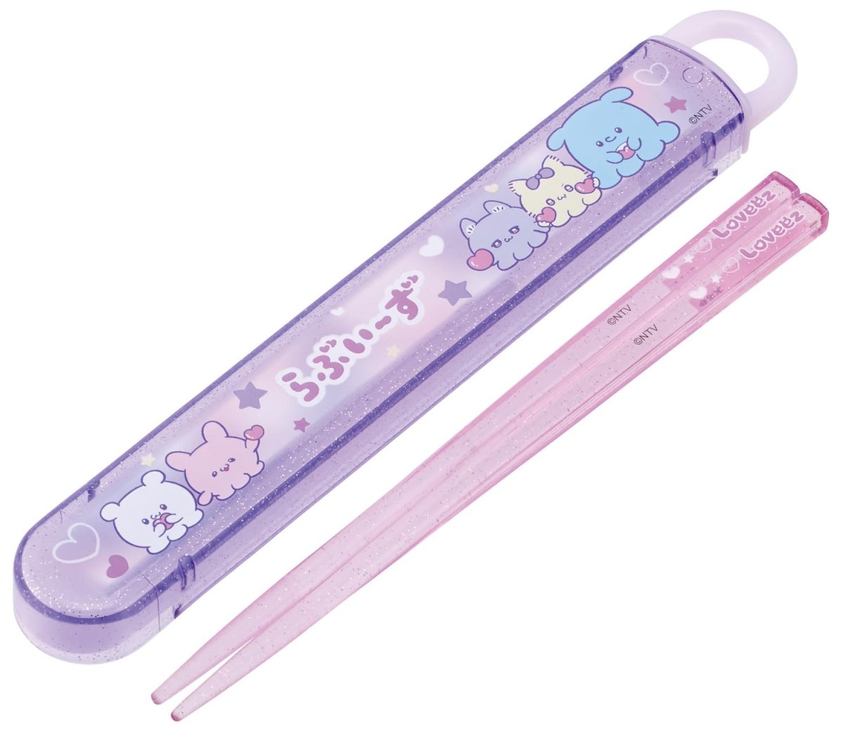 画像1: スケーター（Ｓｋａｔｅｒ） 箸 箸箱 セット 子供用 お弁当 １６．５ｃｍ 日本製 食洗機対応 スライド式 らぶいーず 女の子 ＡＢＳ２ＡＭＡＧ?Ａ (1)