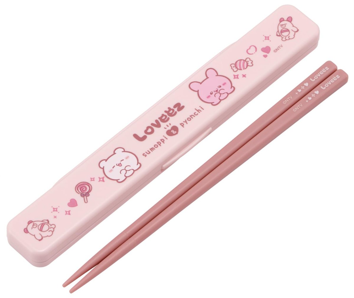 画像1: スケーター（Ｓｋａｔｅｒ） 箸 箸箱セット 大人用 抗菌 １８ｃｍ カチャカチャ鳴らない 日本製 らぶいーず ＡＢＣ３ＡＧ?Ａ (1)