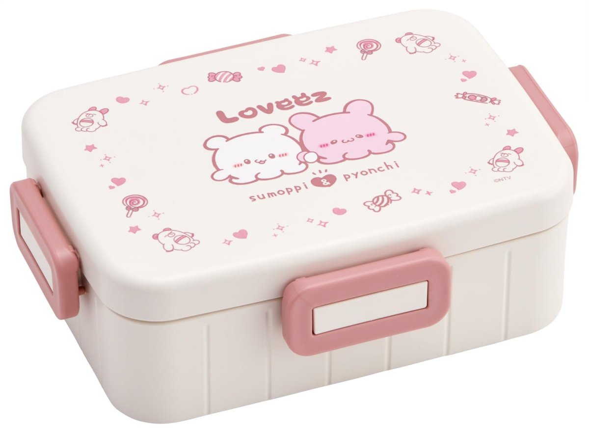 画像1: スケーター（Ｓｋａｔｅｒ） 弁当箱 女性用 ４点ロック 抗菌 ランチボックス ６５０ｍｌ 食洗機対応 汁漏れしにくい 日本製 らぶいーず ＹＺＦＬ７ＡＧ?Ａ (1)