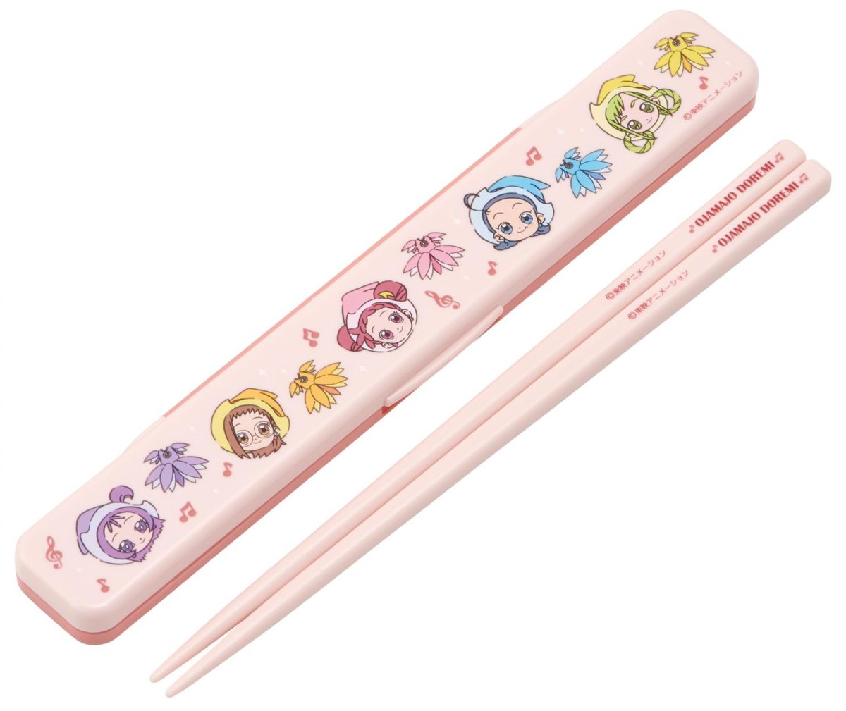 画像1: スケーター（Ｓｋａｔｅｒ） 箸 箸箱セット 大人用 抗菌 １８ｃｍ カチャカチャ鳴らない 日本製 おジャ魔女どれみ 女の子 ＡＢＣ３ＡＧ?Ａ (1)