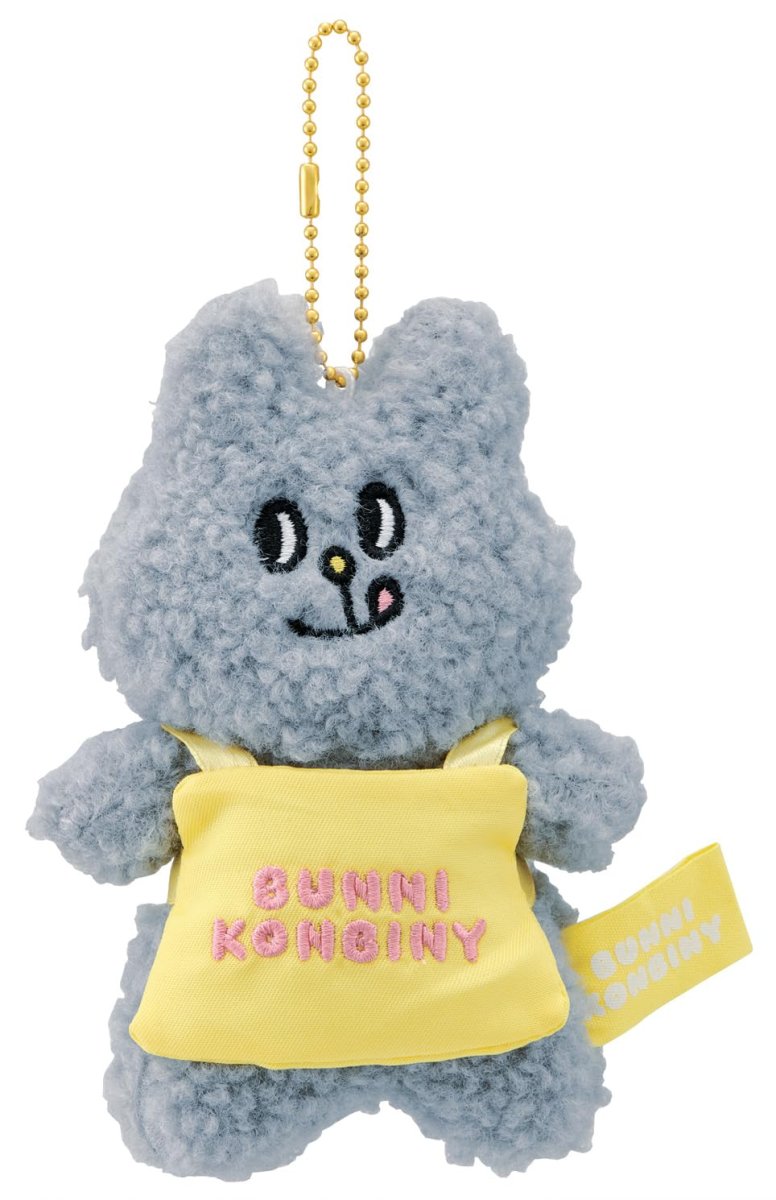 画像1: スケーター（Ｓｋａｔｅｒ） ぬいぐるみ マスコット キーホルダー ボールチェーン バニーコンビニ マメちゃん ＺＮＫＨ１?Ａ (1)