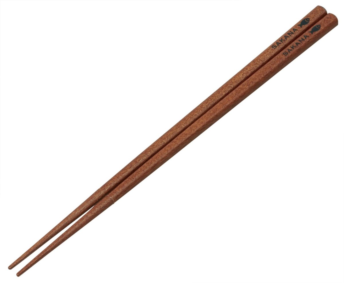 画像1: スケーター（Ｓｋａｔｅｒ） さかな 魚 専門 箸 木製 ２３ｃｍ つかみやすい超極細先角形状 ＡＮＦＳ５?Ａ (1)
