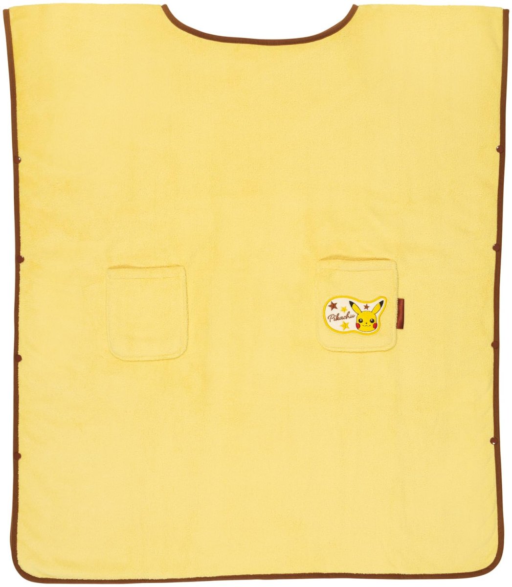 画像1: スケーター（Ｓｋａｔｅｒ） 吸水速乾 かぶる バスタオル ８０×２００ｃｍ ポケモン ピカチュウ 男の子 女の子 ＢＫＢＴ１?Ａ (1)