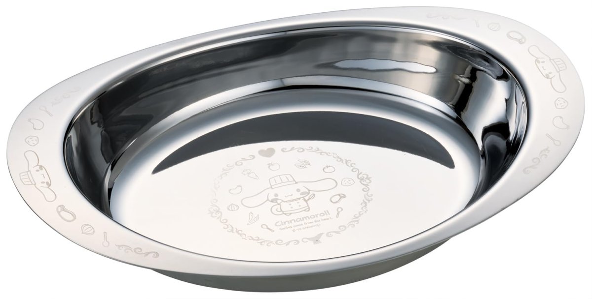 画像1: スケーター（Ｓｋａｔｅｒ） カレープレート 皿 ステンレス 容器 カレー専用 食洗機対応 サンリオ シナモロール ＤＳＣＹ１?Ａ (1)
