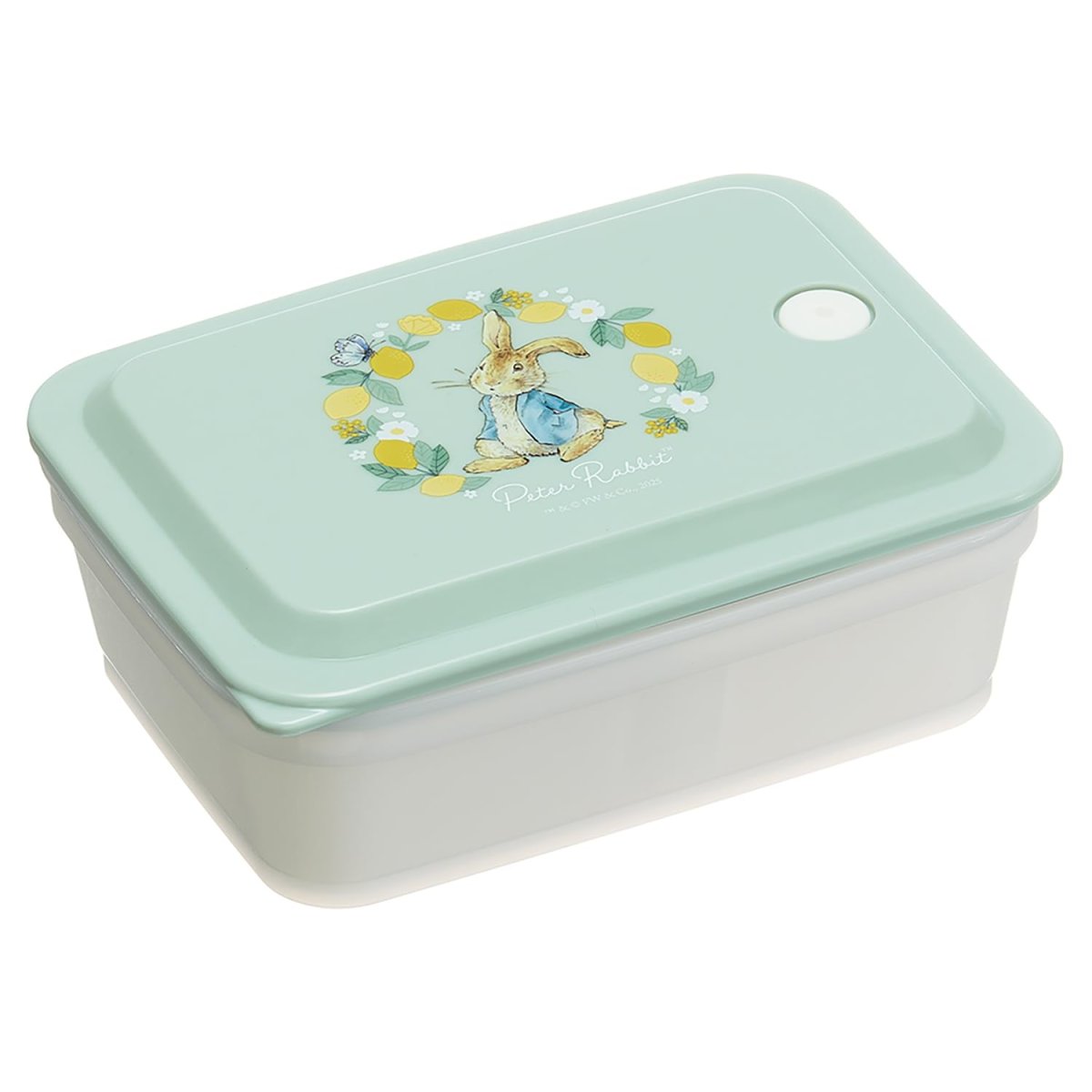 画像1: スケーター（ｓｋａｔｅｒ） 弁当箱 抗菌 ふわっと盛れる ランチボックス １段 ６００ｍｌ パッキン一体型 エアーバルブ付 ピーターラビット シトロン ＰＡＳ６ＡＧ?Ａ (1)