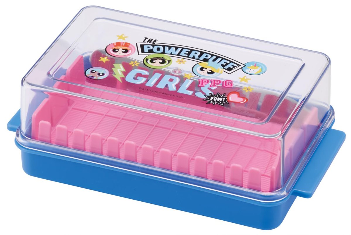 画像1: スケーター（Ｓｋａｔｅｒ） バターケース バター容器 カッティングガイド付 バターナイフ付 キッチン パワーパフガールズ ＢＴＧ１Ｎ?Ａ (1)