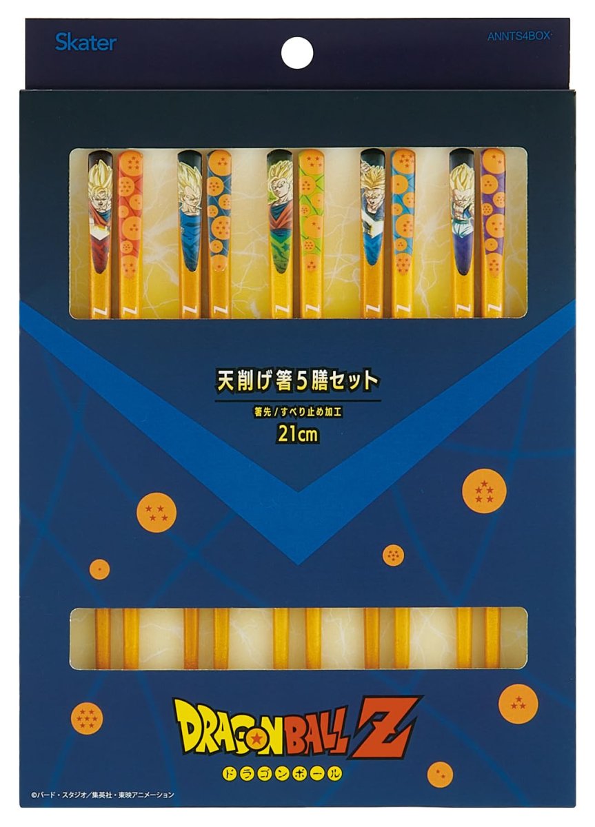 画像1: スケーター（Ｓｋａｔｅｒ） 天削げ 箸 ２１ｃｍ 箱入り ギフト 贈り物 お土産 ５膳 １０本セット ドラゴンボールＺ 男の子 ＡＮＮＴＳ４ＢＯＸ?Ａ (1)