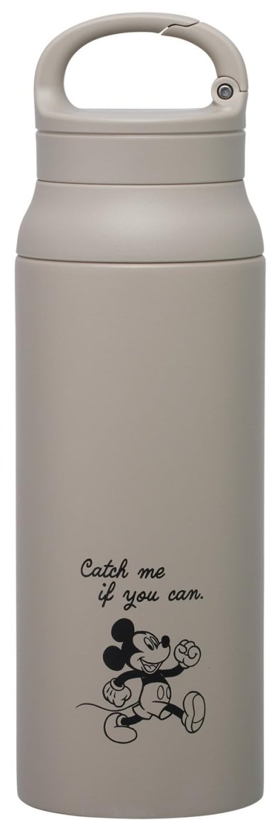 画像1: スケーター（Ｓｋａｔｅｒ） カラビナ ハンドル ステンレスボトル 保温 保冷 水筒 ６００ｍｌ 真空二重構造 ディズニー ミッキーマウス シンプルロゴ ＳＴＢＣ６?Ａ (1)