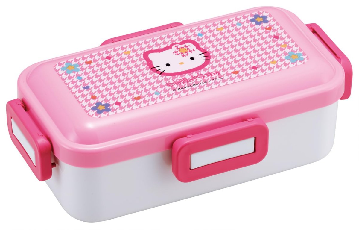 画像1: スケーター（Ｓｋａｔｅｒ） 弁当箱 ５３０ｍｌ １段 女性 日本製 汁漏れしにくい４点ロック ランチボックス 食洗機対応 レンジ対応 サンリオ ハローキティ カオハナ ＰＦＬＢ６ＡＧ?Ａ (1)