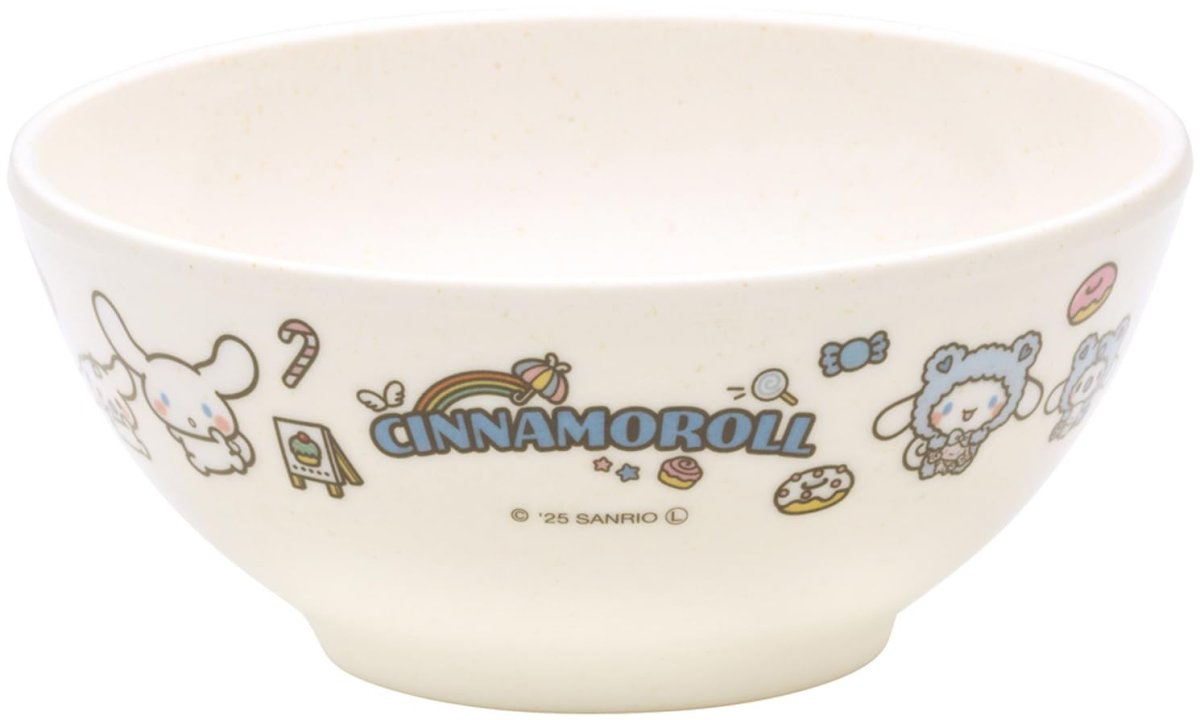画像1: スケーター（Ｓｋａｔｅｒ） メラミン 茶碗 バンブーファイバー ２１０ｍｌ 食洗機対応 サンリオ シナモロール 大好きな日々 Ｍ３２Ｂ?Ａ (1)