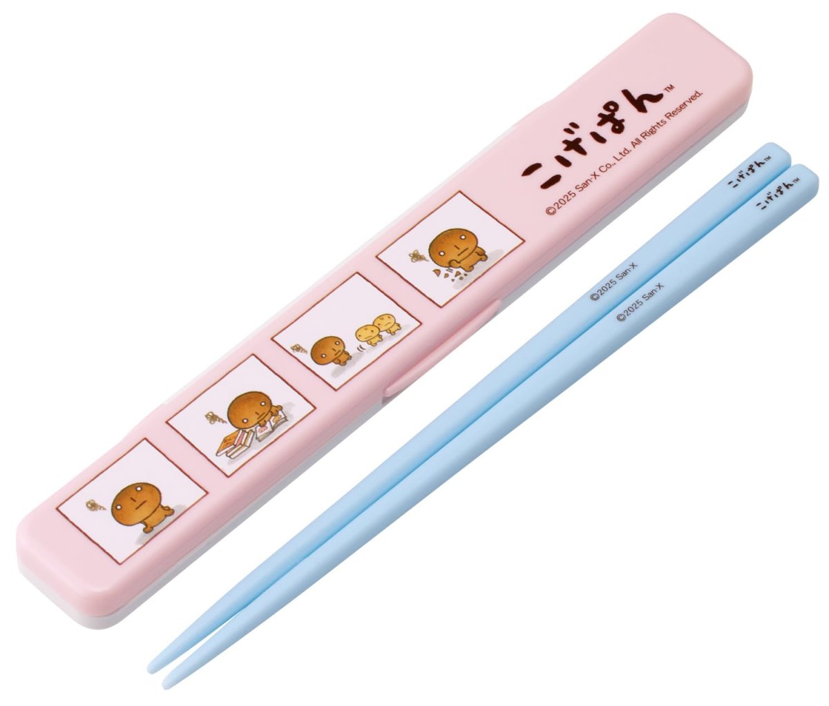 画像1: スケーター（Ｓｋａｔｅｒ） 箸 箸箱 セット １８ｃｍ 日本製 こげぱん ＡＢＣ３?Ａ (1)