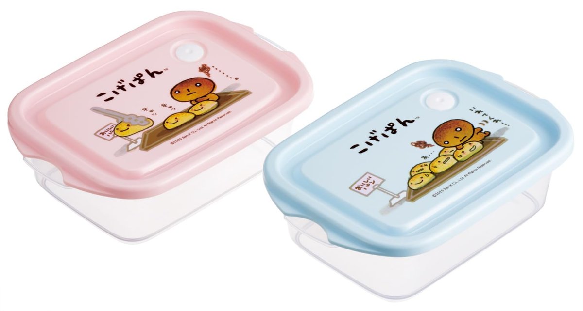 画像1: スケーター（Ｓｋａｔｅｒ） シール容器 ５００ｍｌ 日本製 ２個 セット こげぱん ＦＣＮ２Ｗ?Ａ (1)