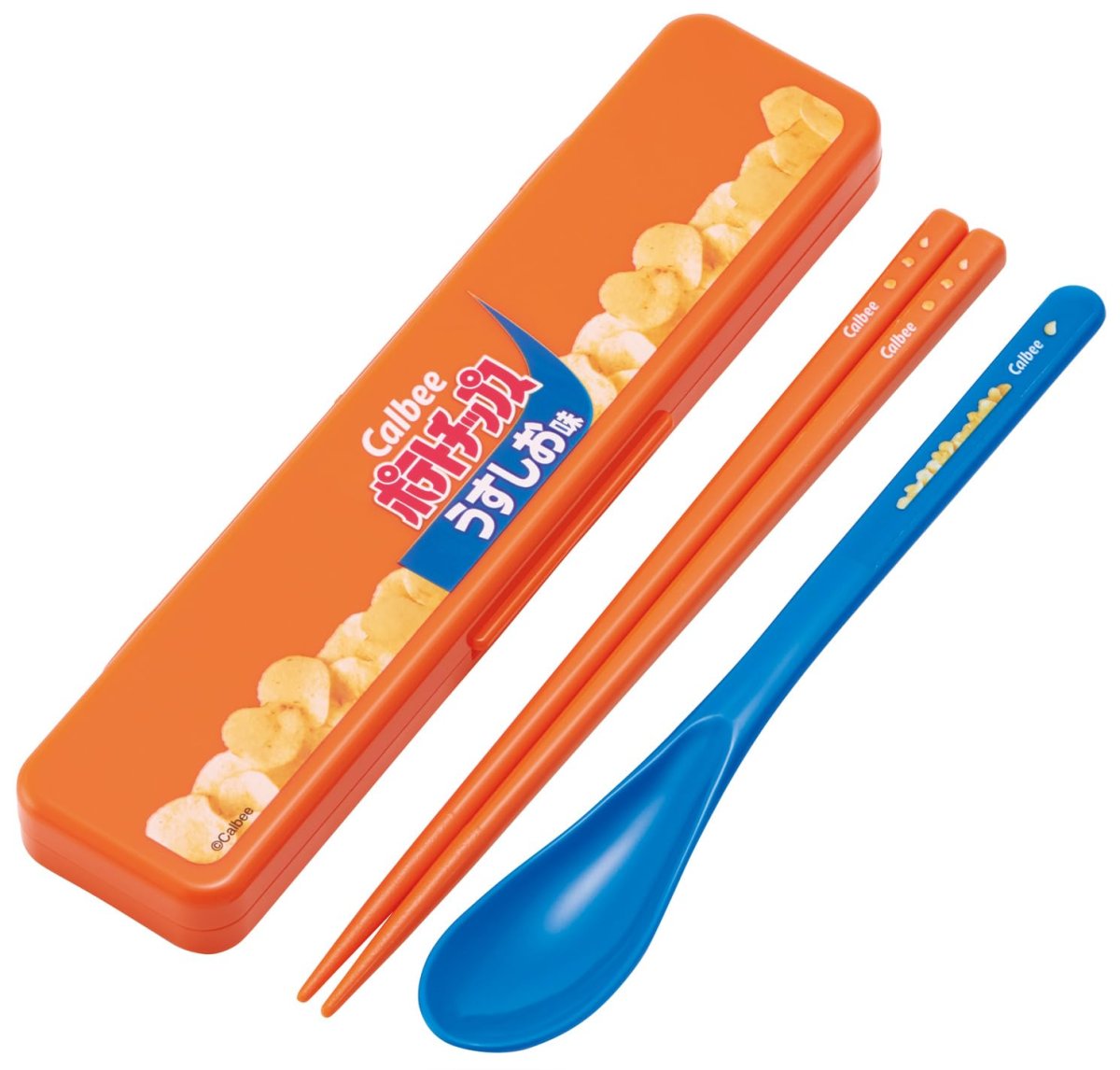 画像1: スケーター（Ｓｋａｔｅｒ） コンビセット 箸 スプーン セット １８ｃｍ 日本製 お菓子シリーズ ポテトチップス うすしお味 ＣＣＳ３ＳＡ?Ａ (1)