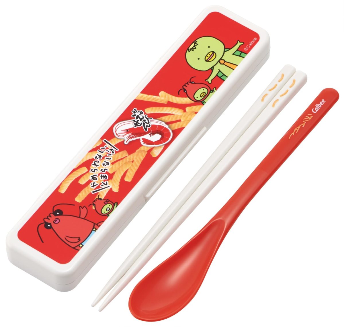 画像1: スケーター（Ｓｋａｔｅｒ） コンビセット 箸 スプーン セット １８ｃｍ 日本製 お菓子シリーズ かっぱえびせん ＣＣＳ３ＳＡ?Ａ (1)