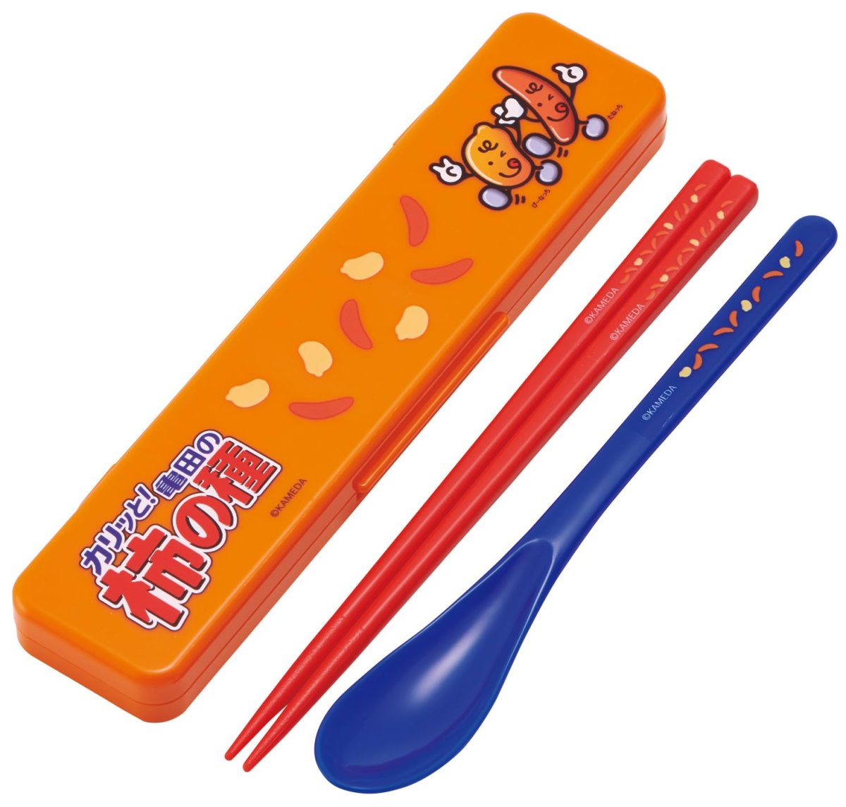 画像1: スケーター（Ｓｋａｔｅｒ） コンビセット 箸 スプーン セット １８ｃｍ 日本製 お菓子シリーズ 亀田の柿の種 ＣＣＳ３ＳＡ?Ａ (1)