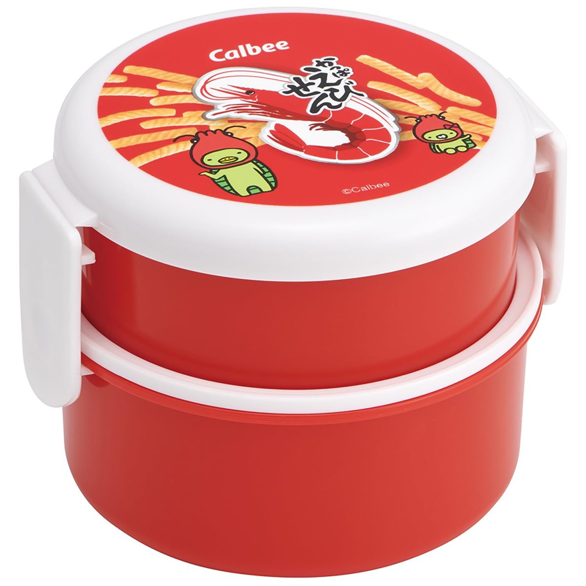 画像1: スケーター（Ｓｋａｔｅｒ） 弁当箱 丸型 ランチボックス ５００ｍｌ ２段 フォーク付 日本製 お菓子シリーズ かっぱえびせん ＯＮＷＲ１?Ａ (1)