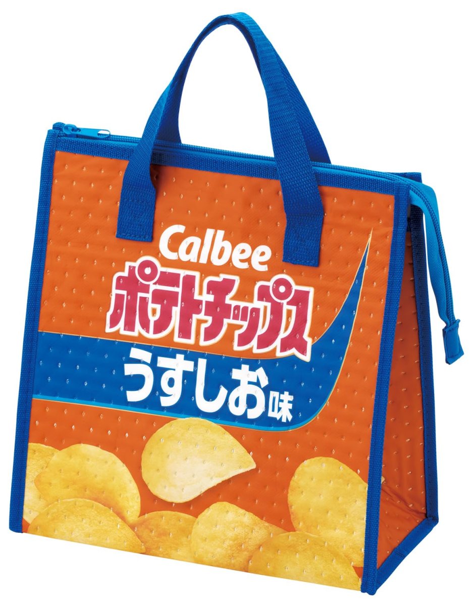 画像1: スケーター（Ｓｋａｔｅｒ） ランチバッグ 不織布 保冷 バッグ ２６．５×２７ｃｍ お菓子シリーズ ポテトチップス うすしお味 ＦＢＣ１?Ａ (1)