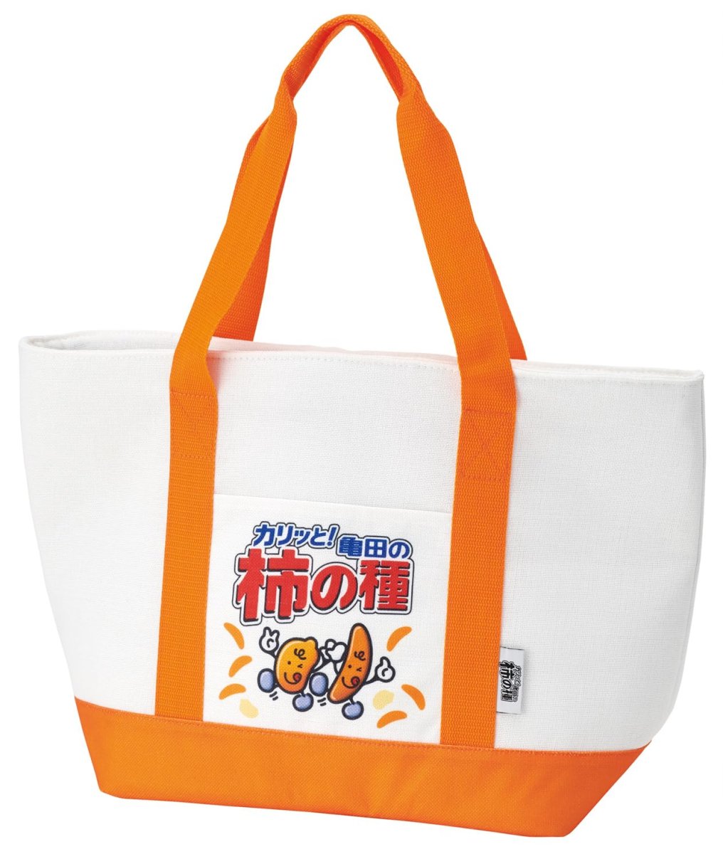 画像1: スケーター（Ｓｋａｔｅｒ） ショッピングバッグ トートバッグ 幅５２×３３×マチ１７ｃｍ 麻風 保冷 お菓子シリーズ 亀田の柿の種 ＫＣＴＳＪ１?Ａ (1)