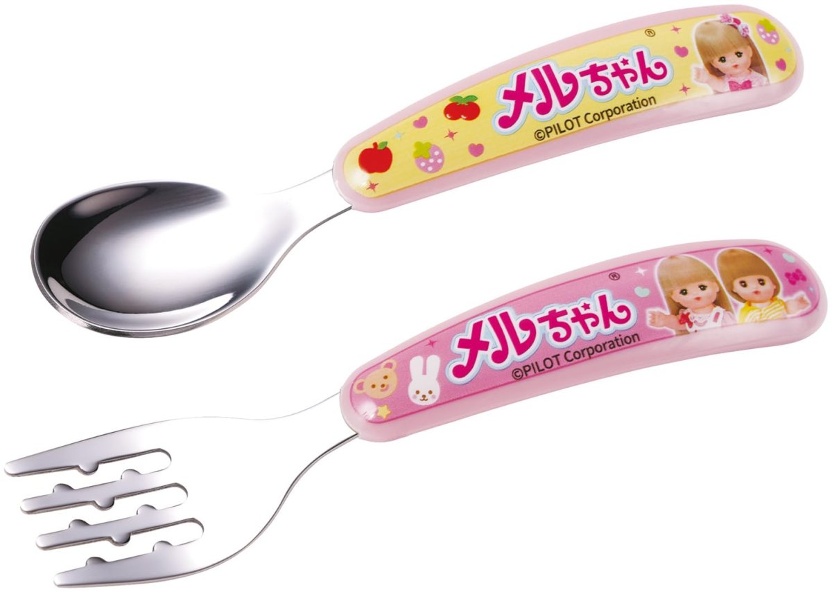 画像1: スケーター（Ｓｋａｔｅｒ） スプーン フォーク セット 子供 ステンレス 離乳食 スプーン フォーク キッズ メルちゃん 女の子 ＳＦＢＳ１?Ａ (1)