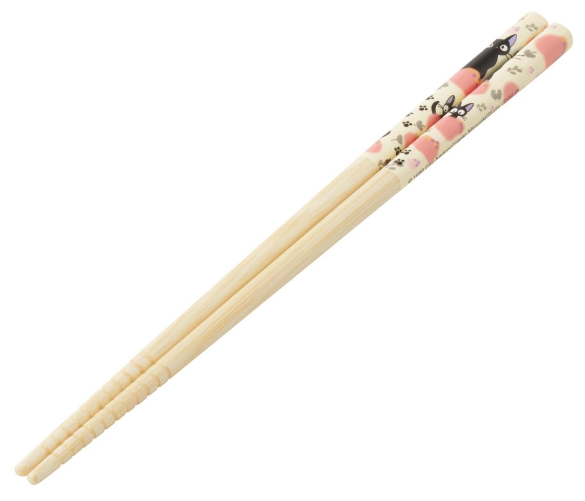 画像1: スケーター（Ｓｋａｔｅｒ） 箸 竹箸 ２１ｃｍ すべり止め加工 食洗機対応 日本製 魔女の宅急便 ジジ 薔薇 ＡＮＴ４Ｊ?Ａ (1)