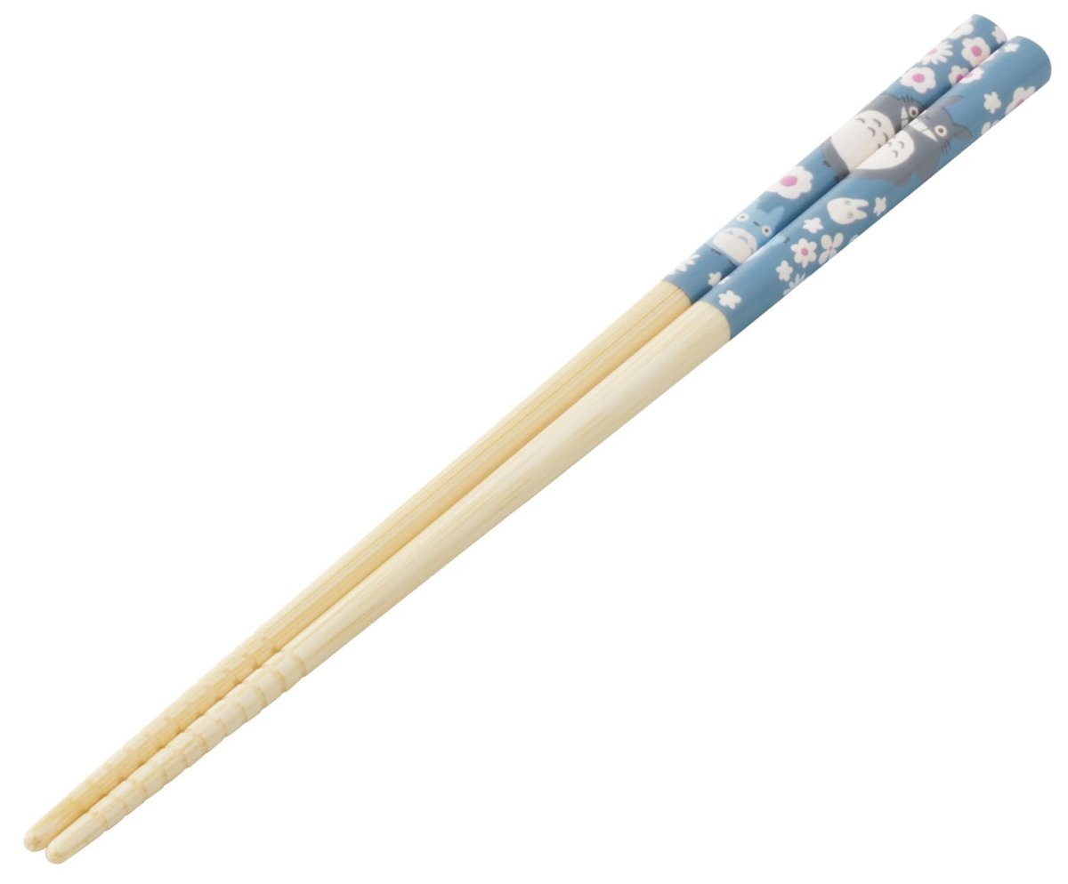 画像1: スケーター（Ｓｋａｔｅｒ） 箸 竹箸 ２１ｃｍ すべり止め加工 食洗機対応 日本製 ジブリ トトロ ブルー ＡＮＴ４Ｊ?Ａ (1)