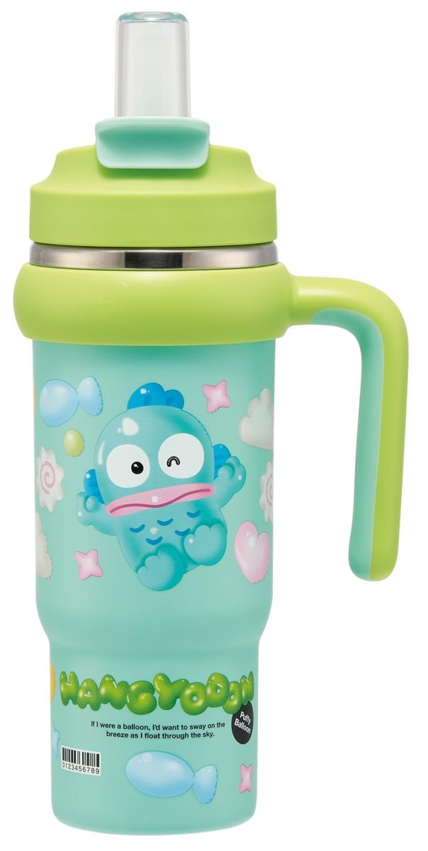 画像1: スケーター（Ｓｋａｔｅｒ） ストロータンブラー ８３０ｍｌ 保温 保冷 ハンドル付 ２ＷＡＹ 直飲み サンリオ ハンギョドン ぷっくりバルーン ＳＴＳＴＢ９?Ａ (1)