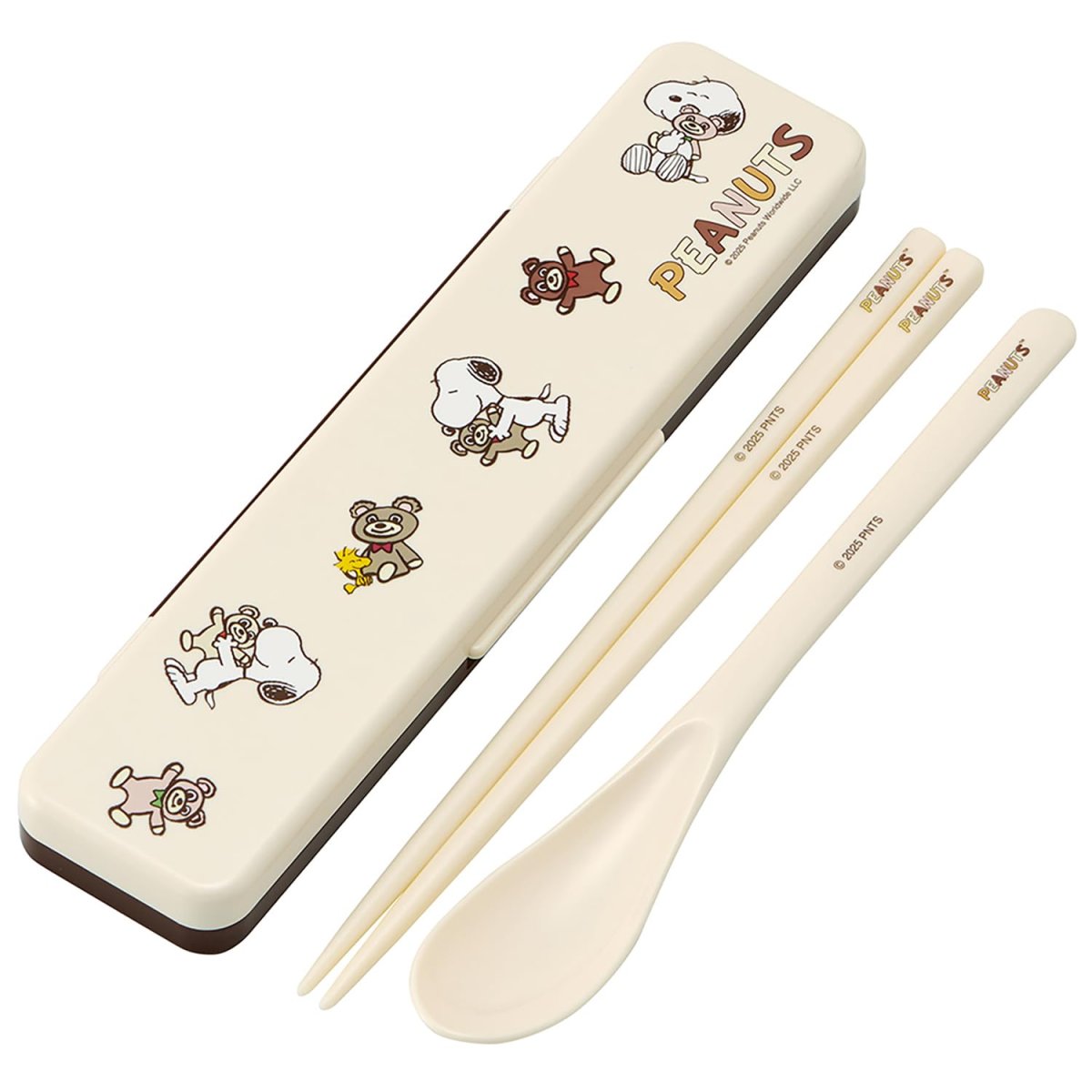 画像1: スケーター（Ｓｋａｔｅｒ） 箸 スプーン セット 弁当 大人用 コンビセット １８ｃｍ カチャカチャ鳴らない 日本製 スヌーピー ＳＮＯＯＰＹ ａｎｄ ＢＥＡＲ ＣＣＳ３ＳＡ?Ａ (1)
