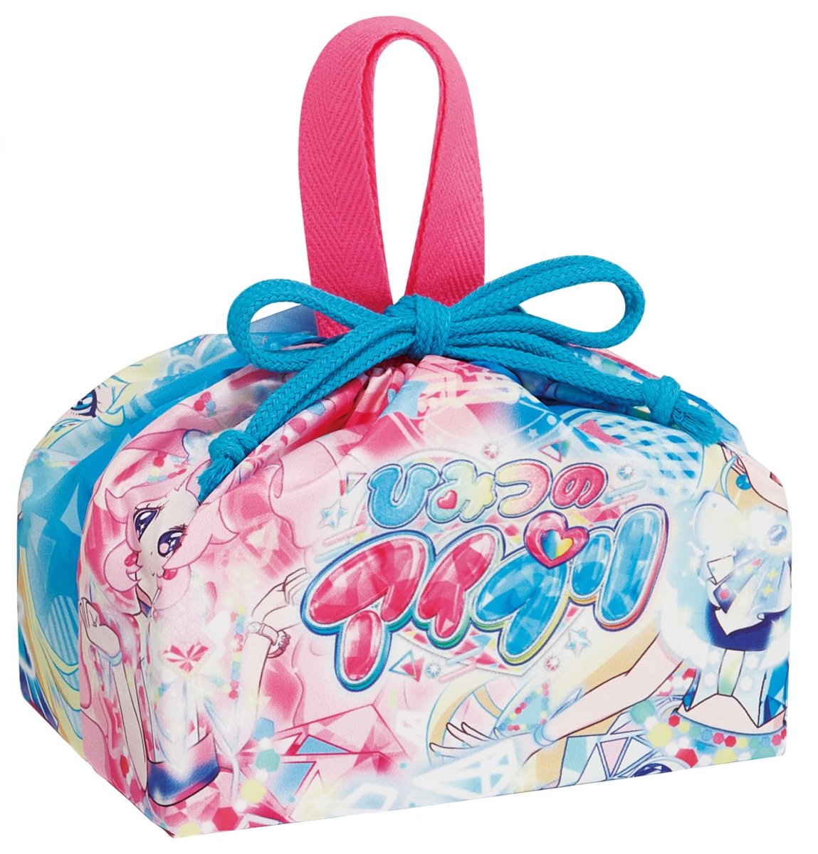 画像1: スケーター（Ｓｋａｔｅｒ） 子供用 お弁当 ランチ巾着 巾着 袋 日本製 ひみつのアイプリ 女の子 ＫＢ７ＳＮ?Ａ (1)